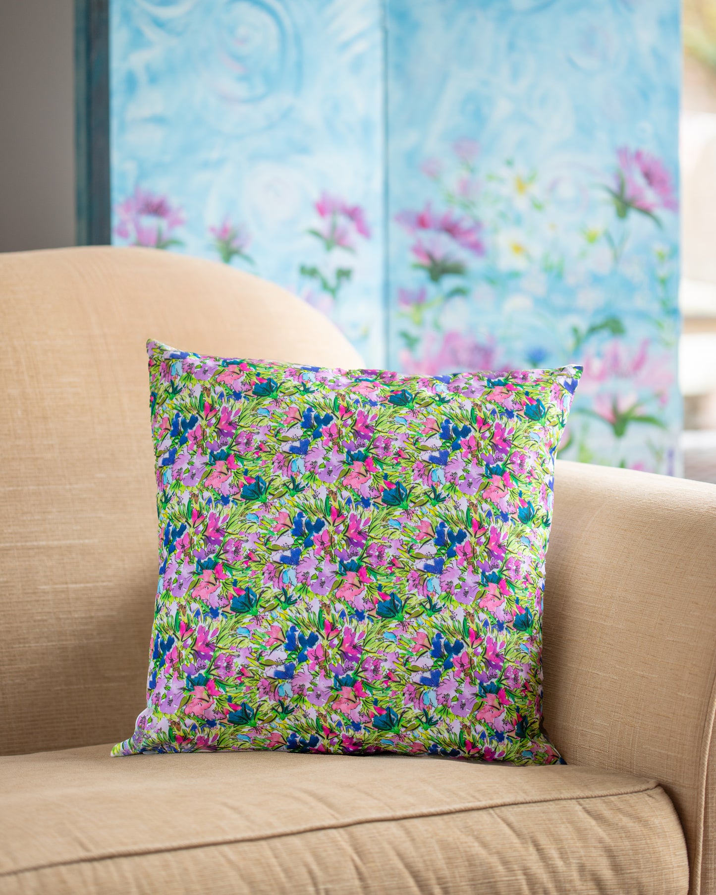 Garden Bouquet Floral Cushion Cover - Repeat Pattern