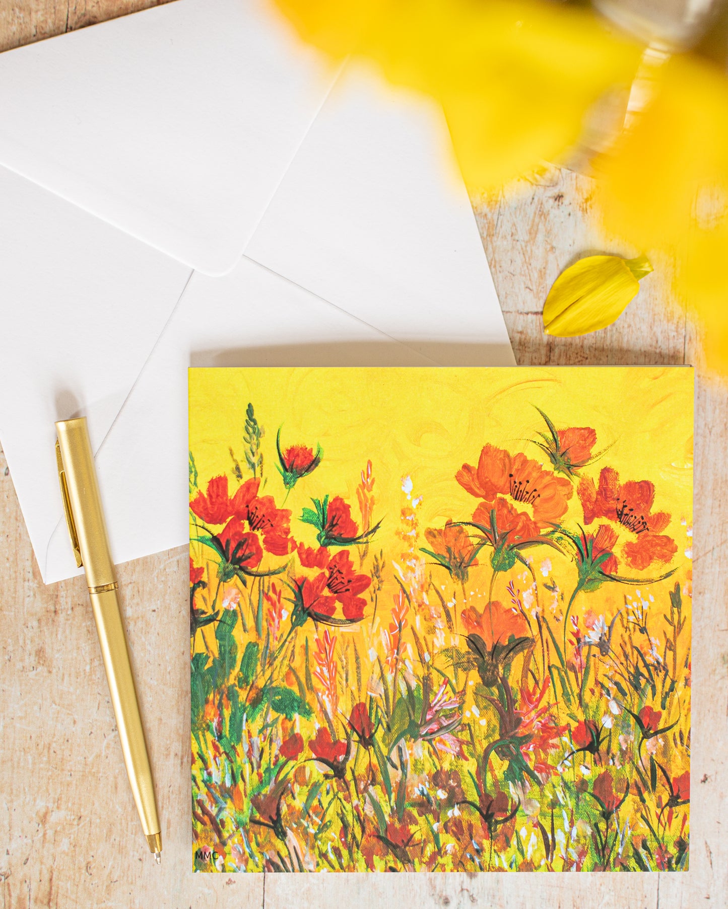 Greeting Card - Red Poppy Fields