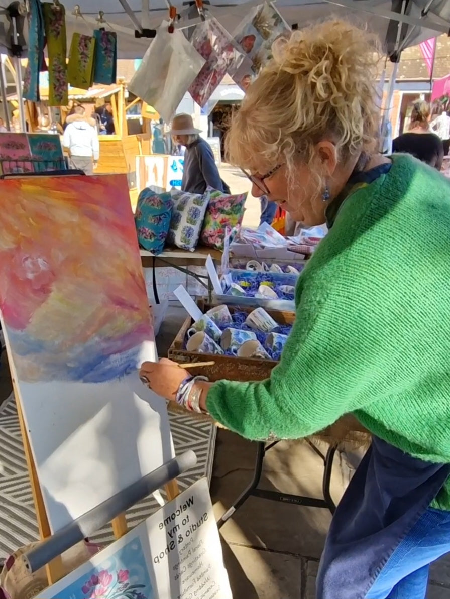 Beginners painting Class - Floral Watercolour or Acrylic Painting - Mandy McKenna Designs