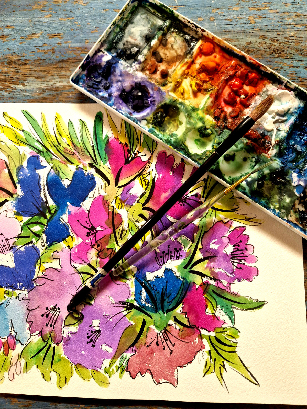 Print - Countryside Bouquet - Mandy McKenna Designs