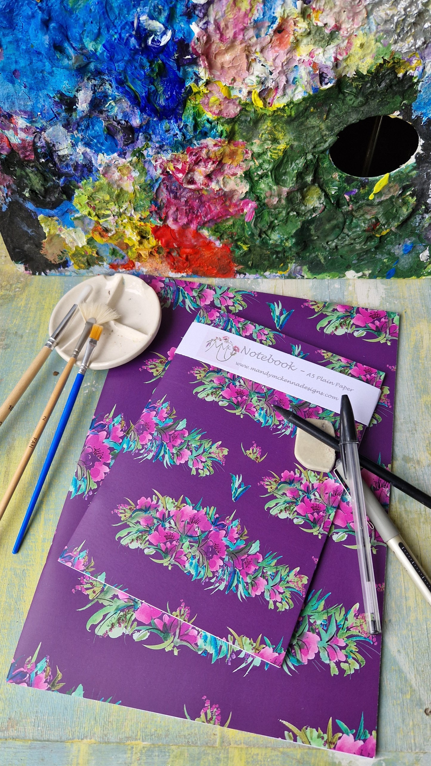 Notebook Set - Scrumptious in Purple