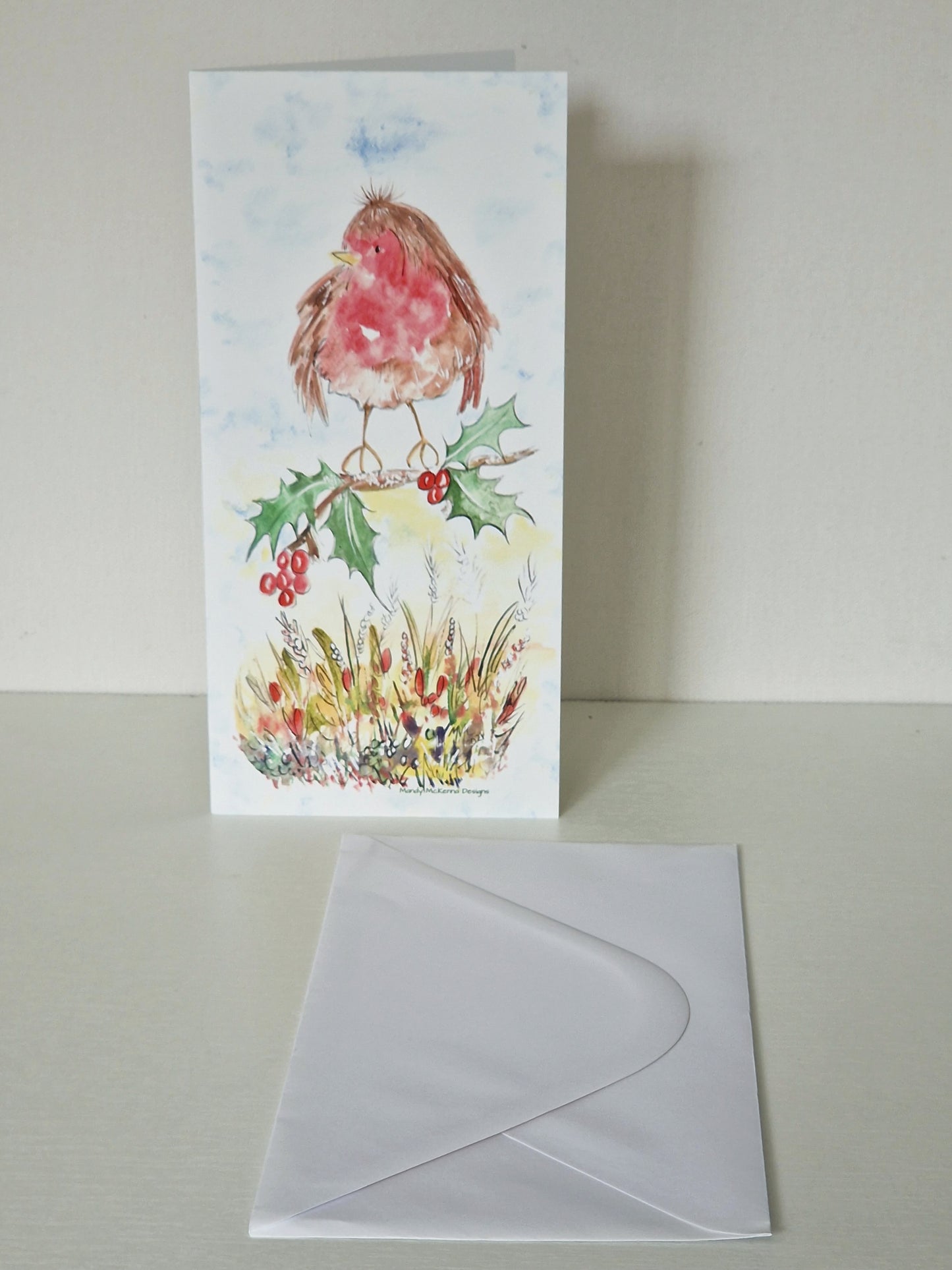 A Christmas Robin Card