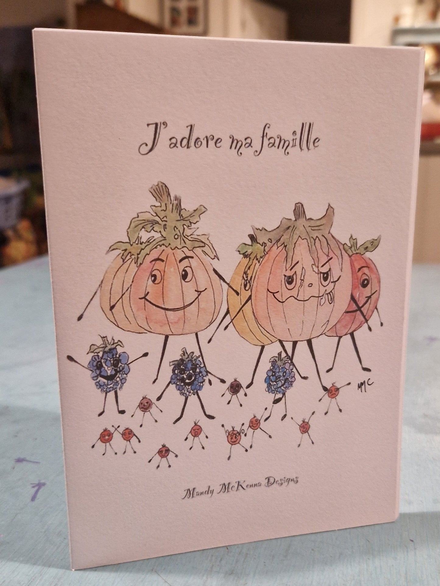 Greetings Card Set of 4 - Veggie Dudes
