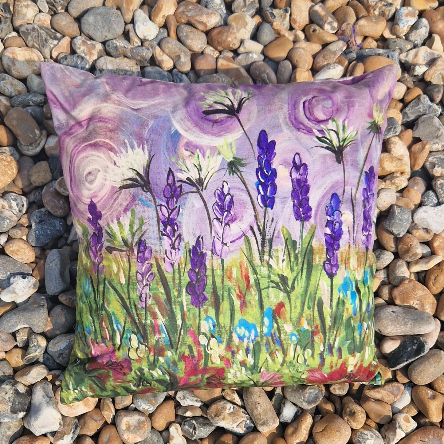 Purple Dreams Floral Cushion Cover