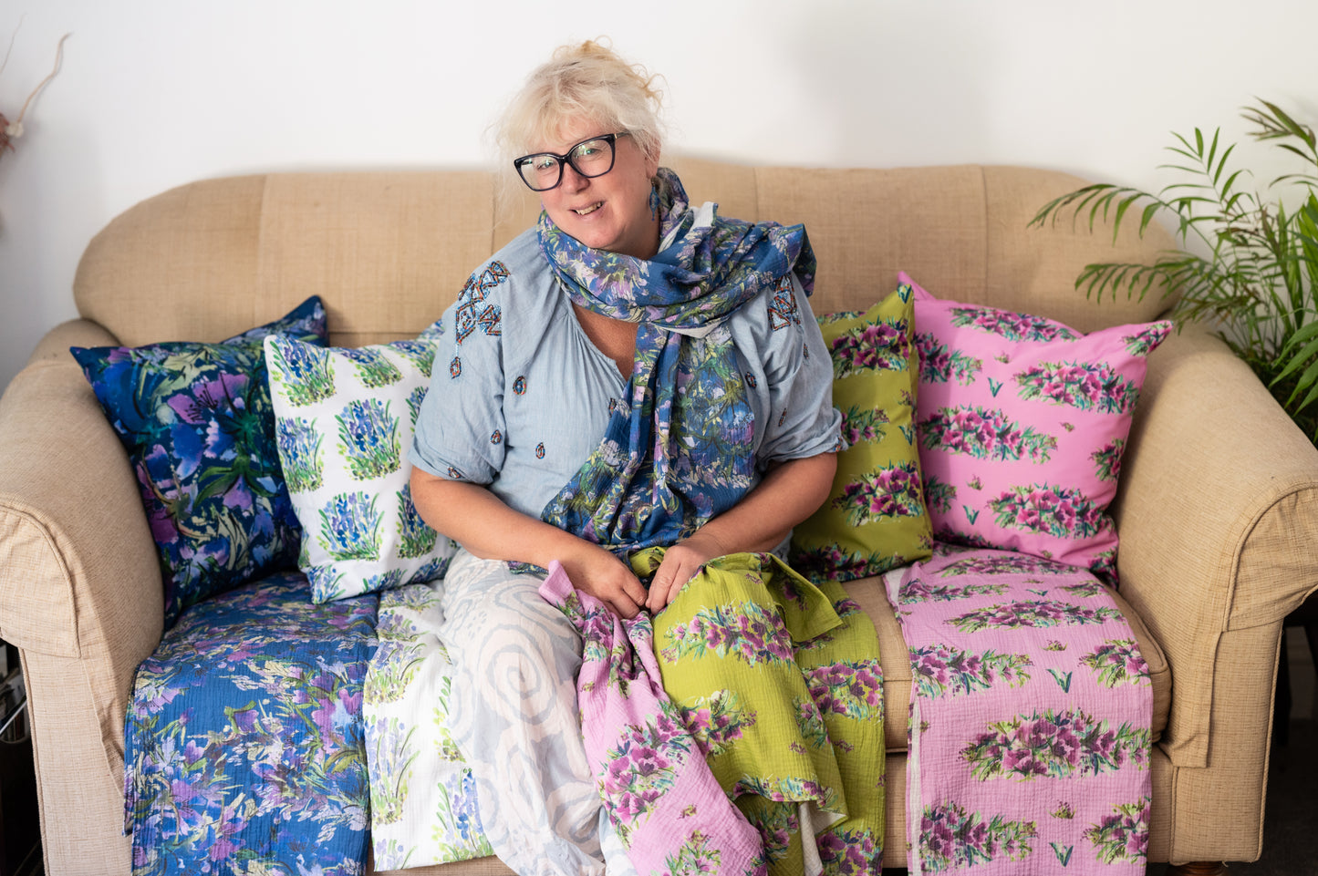 Cushion Covers - Scrumptious in Pink - Mandy McKenna Designs