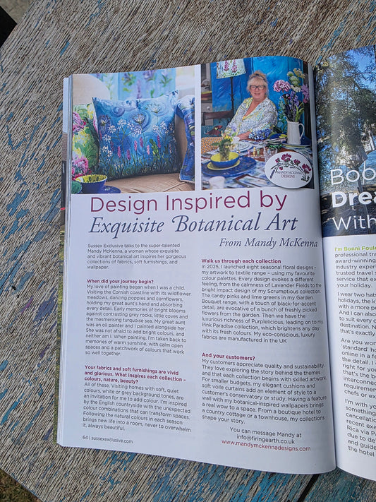 Artist Mandy McKenna Featured in New West Sussex Magazine