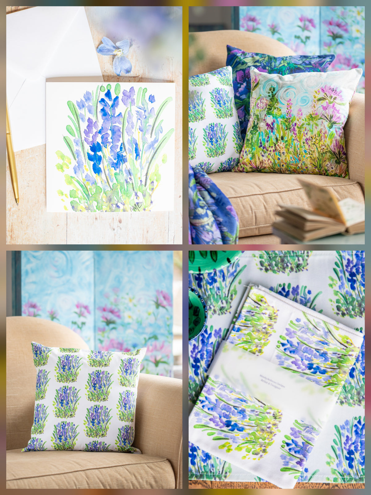 Designer Fabric Order By The Metre - Lavender Fields - Best Seller 2026 - Mandy McKenna Designs 
