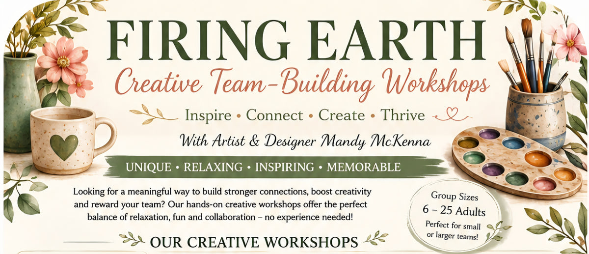 Pottery Painting Workshops and Price List - Mandy McKenna Designs 