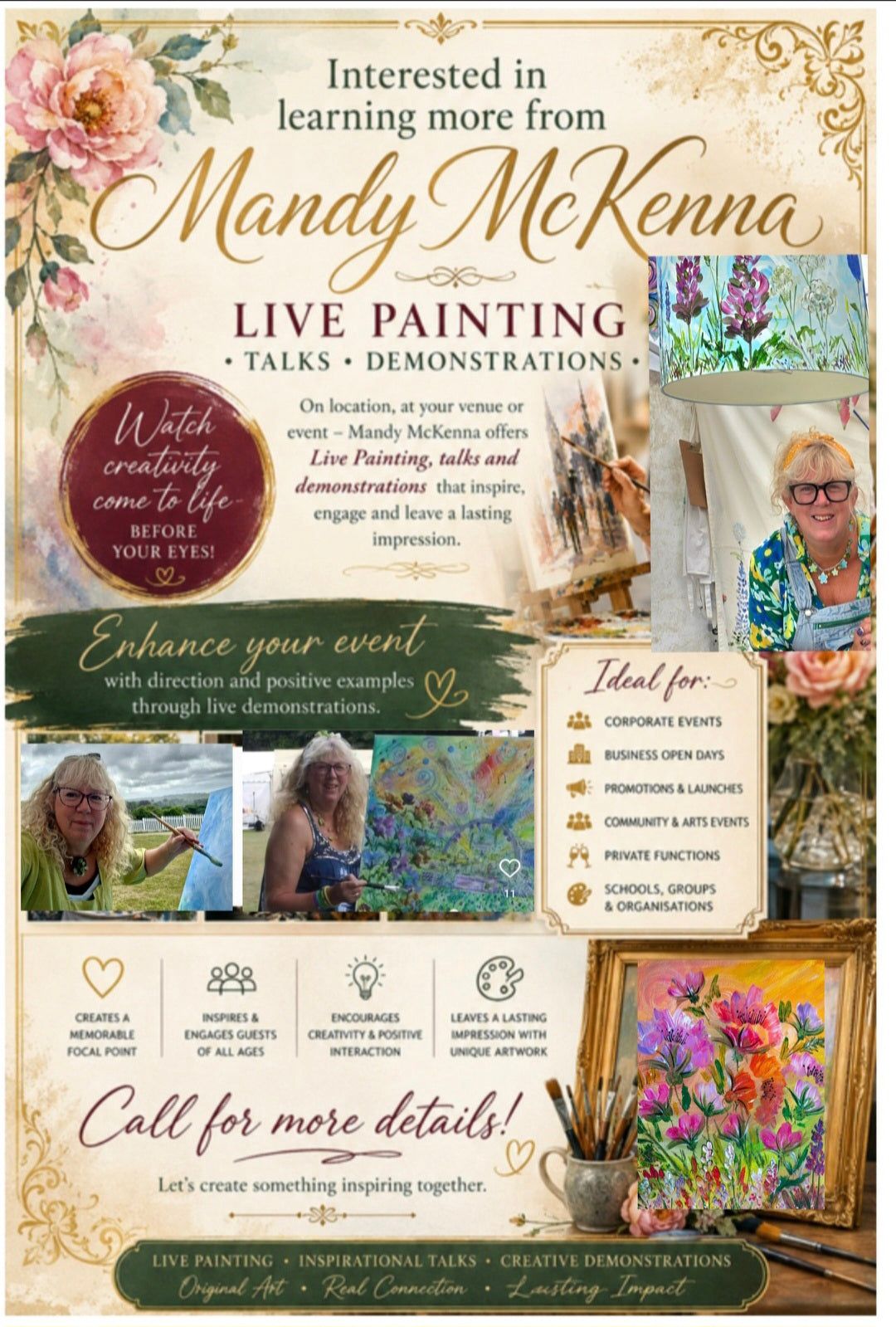 Pottery Painting Workshops and Price List - Mandy McKenna Designs 