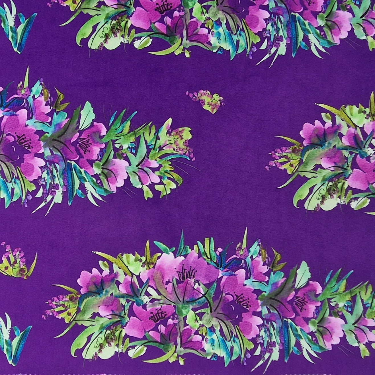 Fabric by the metre  - Srumptious in Purple - Mandy McKenna Designs 