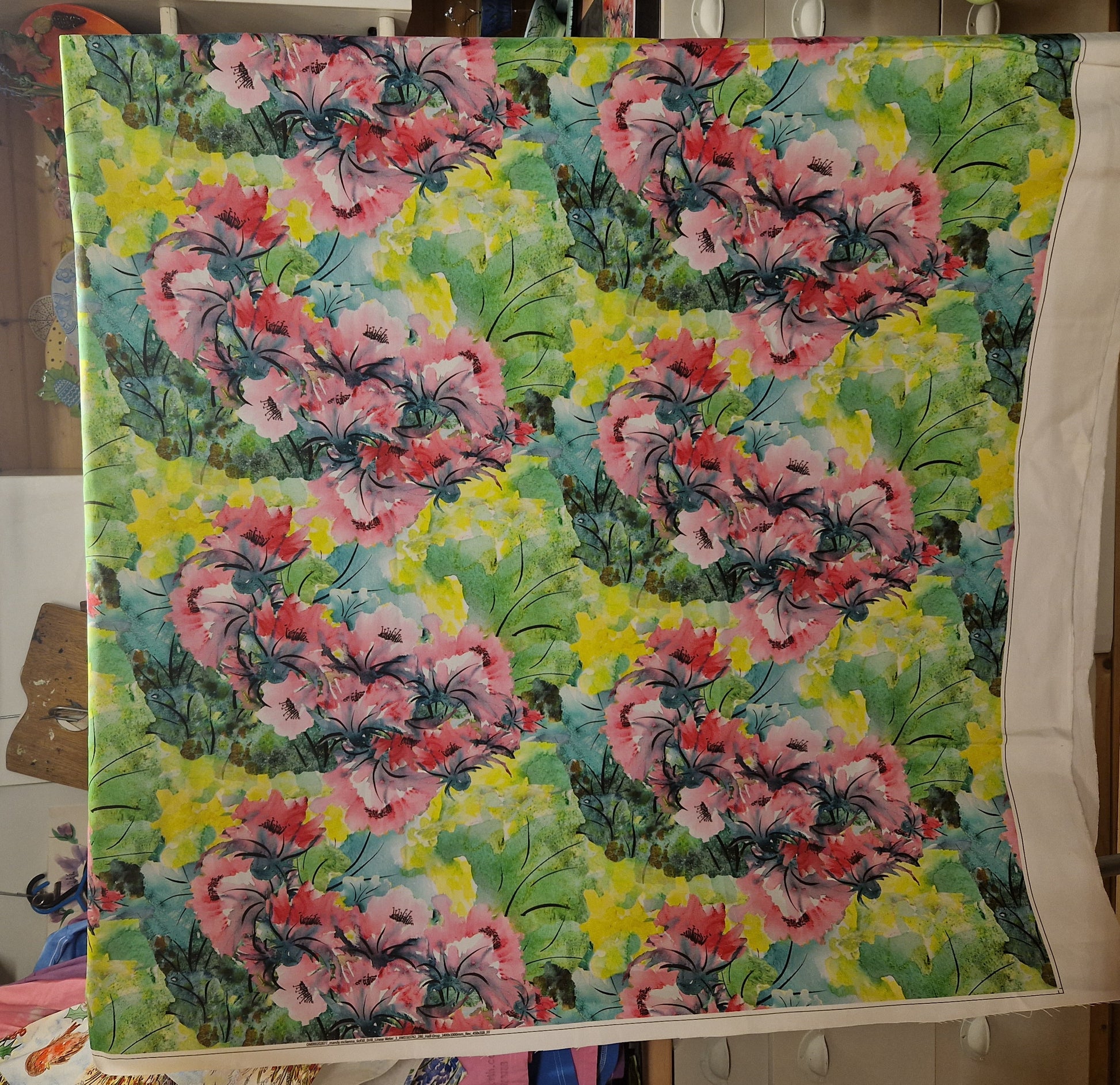 Fabric by the metre  - Pink Paradise - Mandy McKenna Designs 