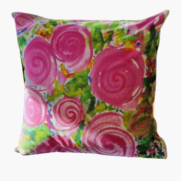 Cushion - Pink Swirl
