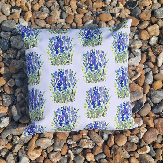 Velvet Cushion Cover  - Lavender Fields