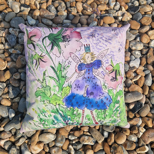 Showerproof Cushion Cover  - Fairy Garden