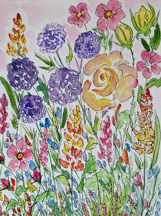 Studio Floral Watercolour Beginners Classes - Mandy McKenna Designs 