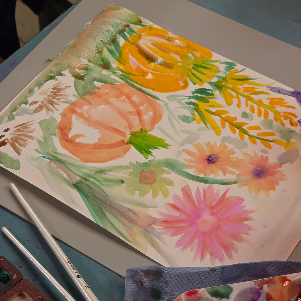Watercolour or Acrylic Painting Weekly Classes