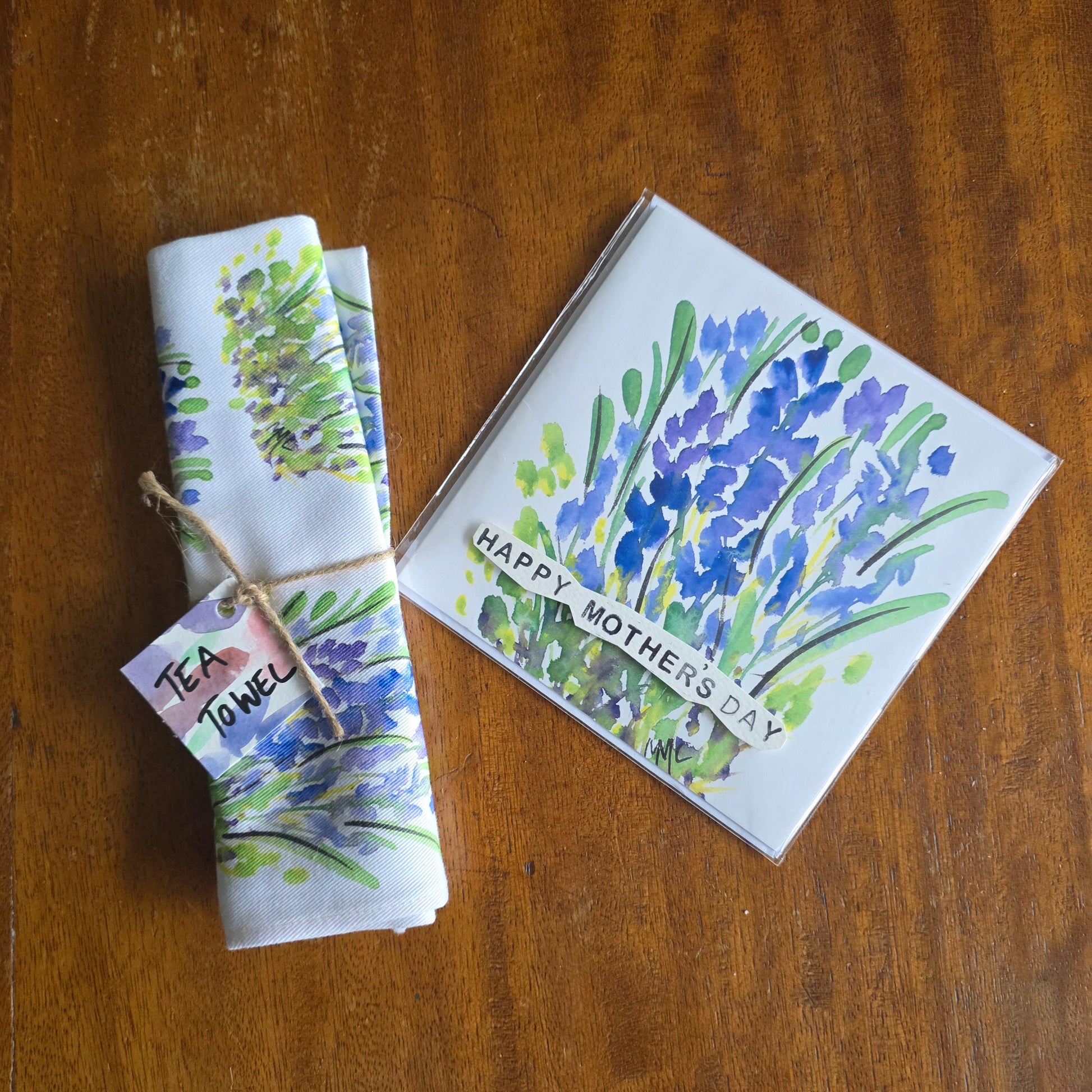Greetings Card - Lavender Fields - Mandy McKenna Designs 