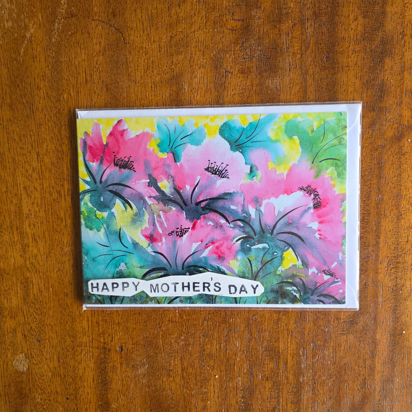 Greetings Card - Pink Paradise - Mandy McKenna Designs 