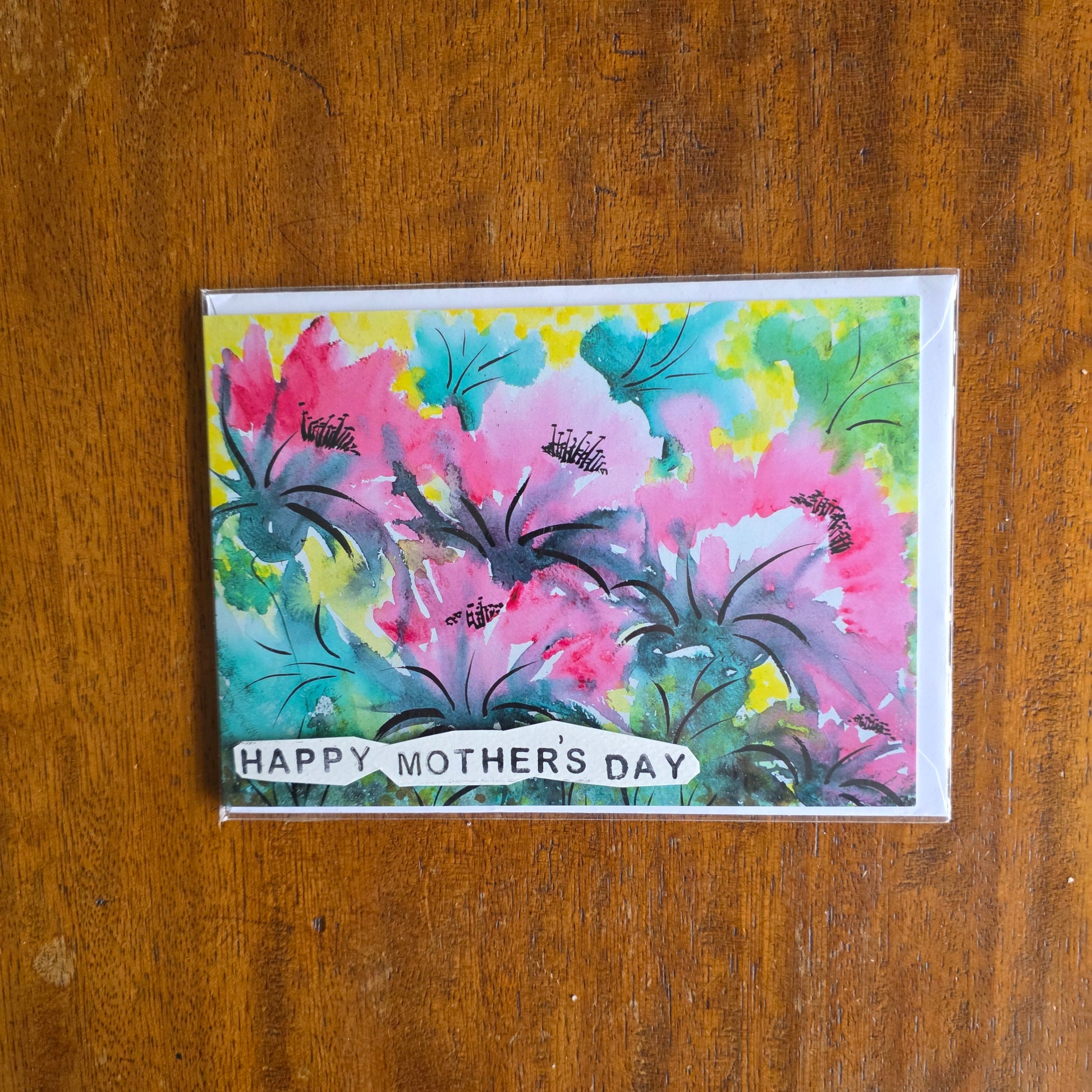 Greetings Card - Pink Paradise - Mandy McKenna Designs 