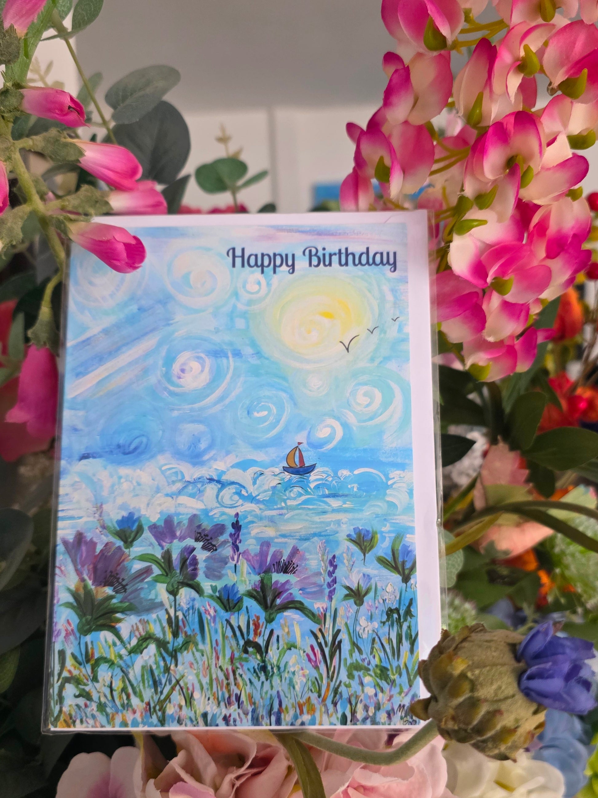 Happy Birthday Card Pack - Summer Blooms - Mandy McKenna Designs 