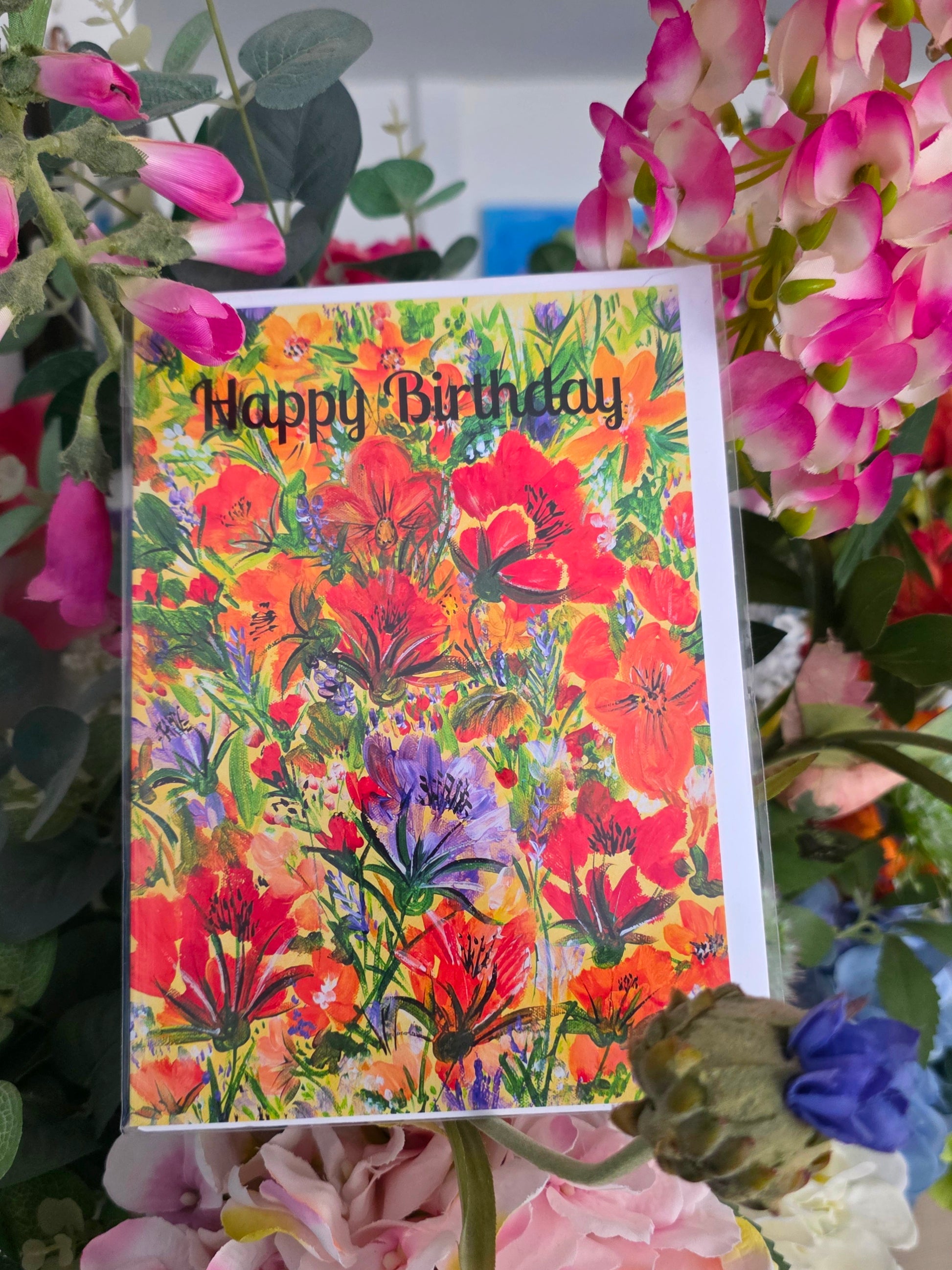Happy Birthday Card Pack - Summer Blooms - Mandy McKenna Designs 