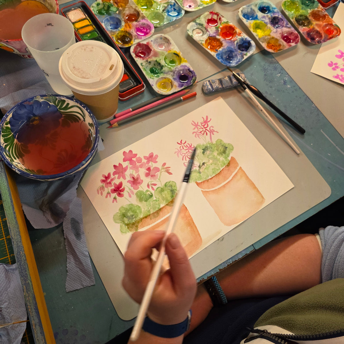 Watercolour or Acrylic Painting Weekly Classes