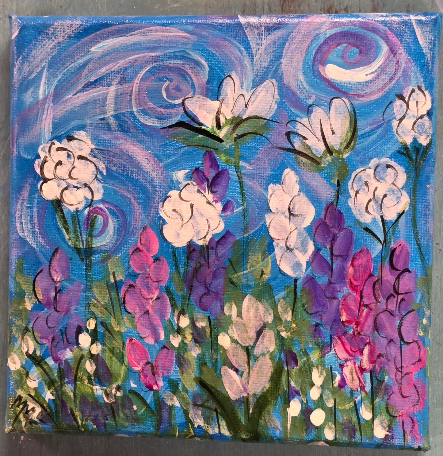 2. Acrylic Painting on Canvas
