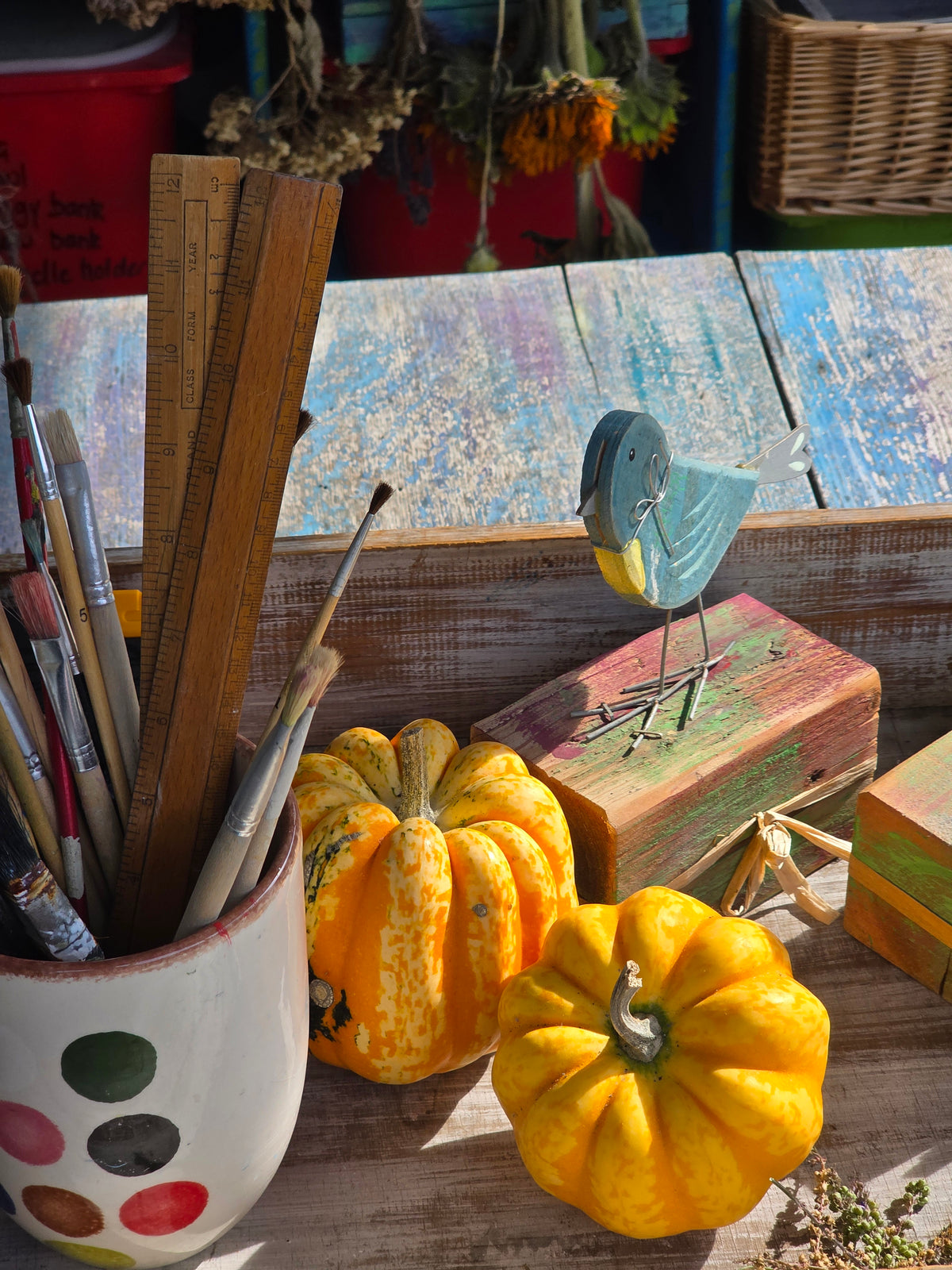 Floral Pumpkin Painting