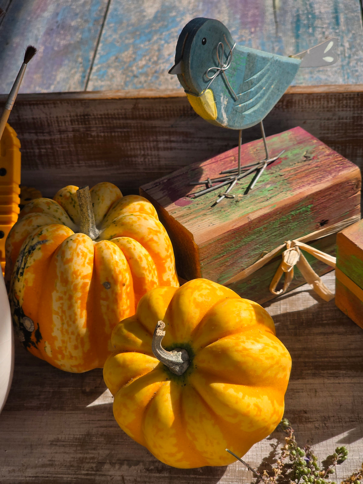 Floral Pumpkin Painting