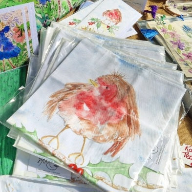Tea Towels -  Robin