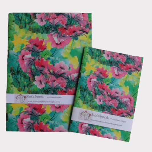 Notebook A4 Lined Paper - Pink Paradise