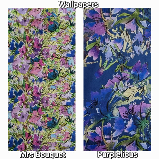 Wallpaper - Purplelious and Countryside Floral  Bouquet